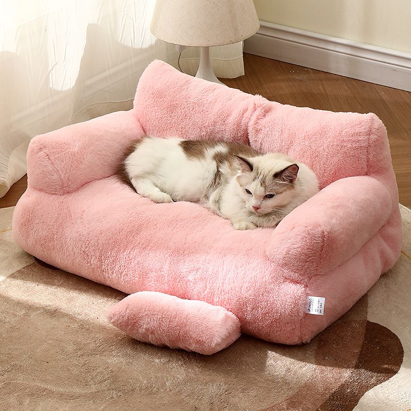 Pink top dog sofa