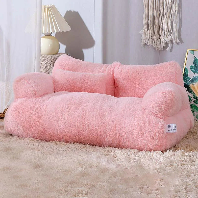 Pink dog clearance sofa